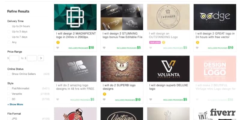 Screenshot Fiverr
