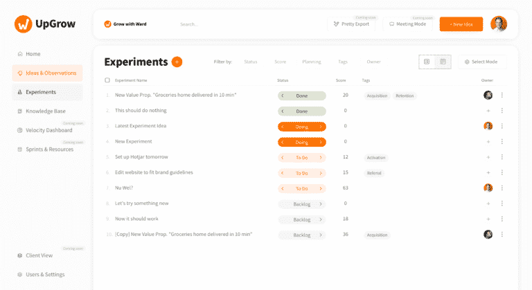 UpGrow - Growth Management Software