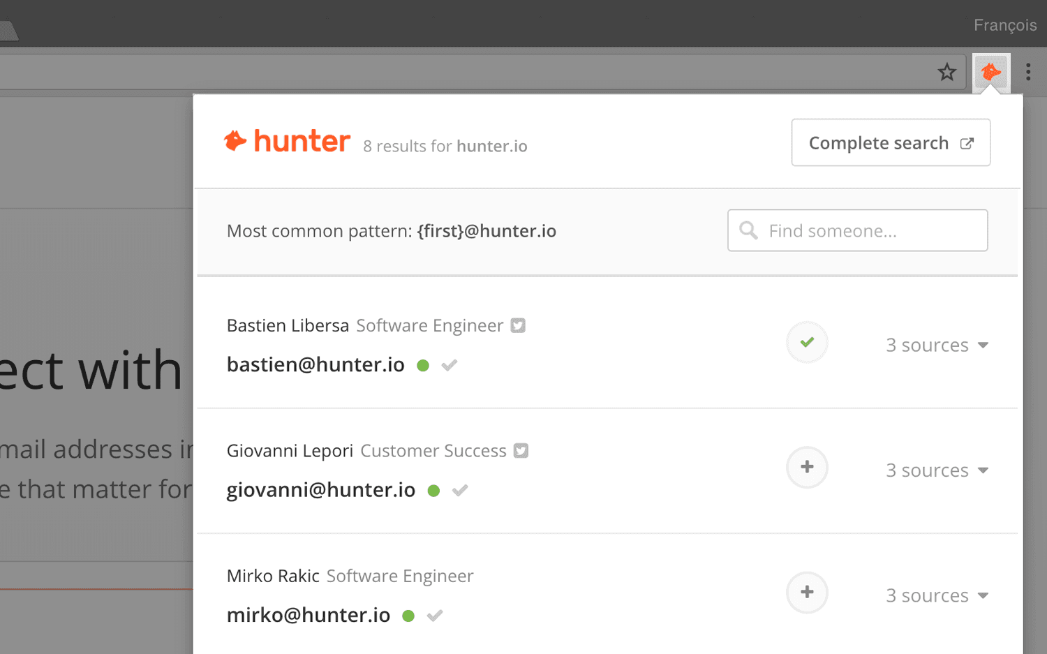Hunter.io - Growth Hacking tool voor vinden van emailadressen
